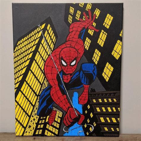 Pin By Kate Clarke On Party Ideas In 2024 Spiderman Canvas Art