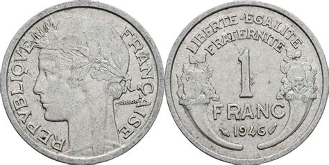 Frankreich 1 Franc 1946 Ss MA Shops