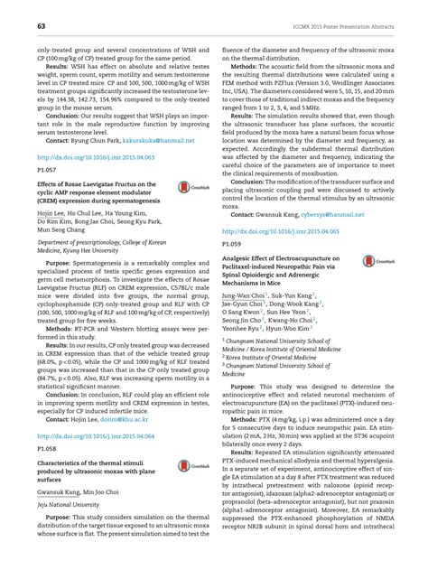 PDF Analgesic Effect Of Electroacupuncture On Paclitaxel Induced