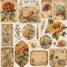 Pin By Luann Carnahan On Printables In 2024 Vintage Scrapbook Paper