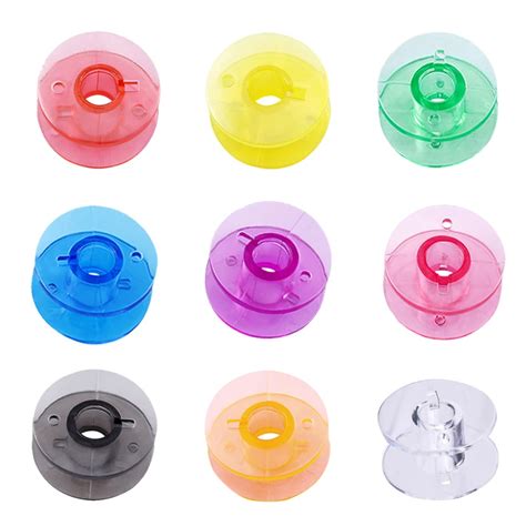 30pcs Transparent Plastic Empty Bobbins Sewing Bobbins Spool