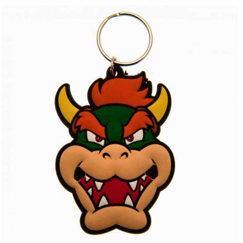 Llavero Super Mario Bowser Original Caucho Resistente Hipergol