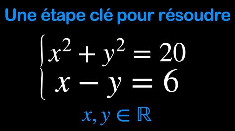 La Technique Pour R Soudre Ce Syst Me D Quations Youtube