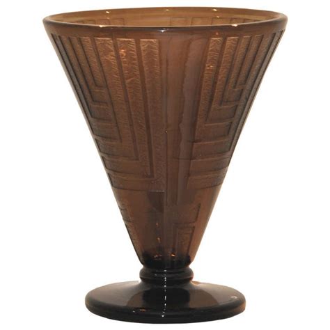 Art Deco Tinted Glass Vase By Daum For Sale At 1stdibs