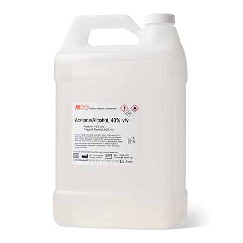 ACETONE ALCOHOL 40% V/V - Medical Chemical Corporation