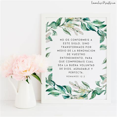 Spanish Bible Verse Prints Romans Printable Scripture Etsy