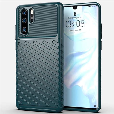 Thunder Case Elastyczne Pancerne Etui Pokrowiec Huawei P Pro Zielony