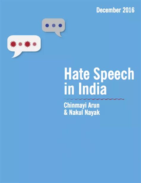 Preliminary Findings on Online Hate Speech and the Law in India ...