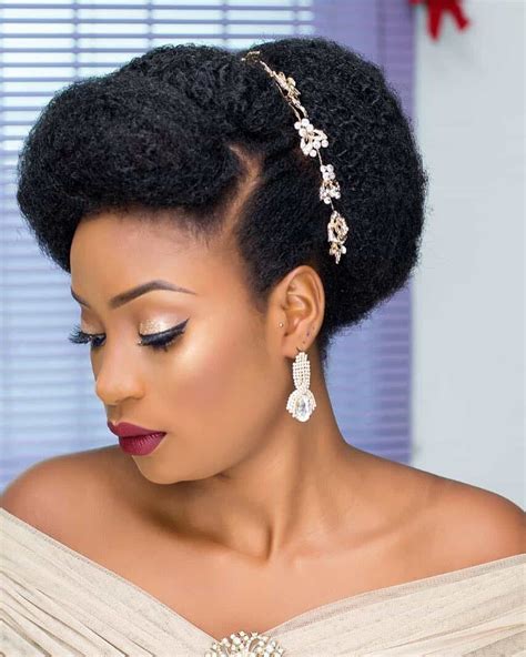 Stunning Wedding Hairstyles For Natural Black Hair Box Braid Updo Women