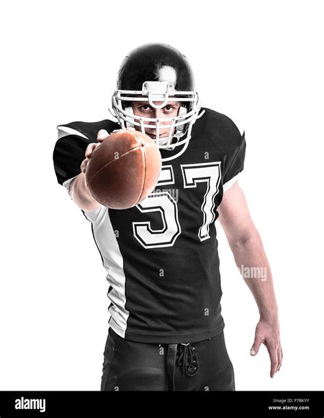 American Football Player Stock Photo Alamy