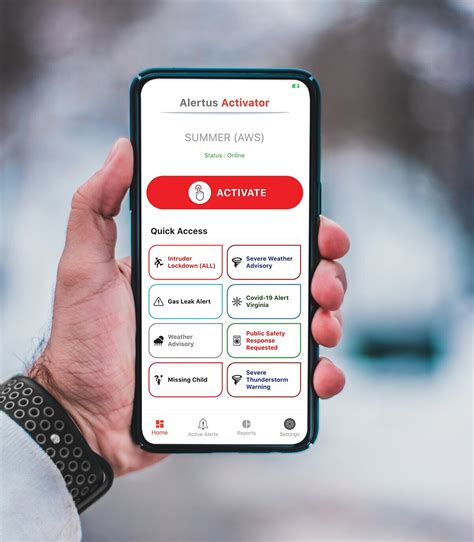 Alertus Mass Notification Activator App Alertus Technologies