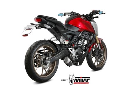 Pot déchappement HONDA CB 125 R Mivv MK3 Carbone H 078 SM3C Mivv