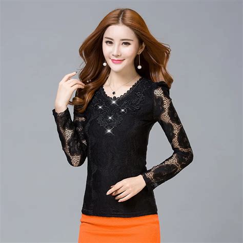 Fashion Women Wihte And Black Tops Lace Crochet Rhinestone Decoration