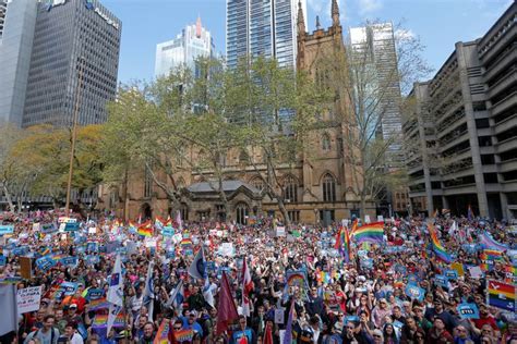 Australian Same Sex Marriage Rally Draws Record Crowd Ahead Of Historic