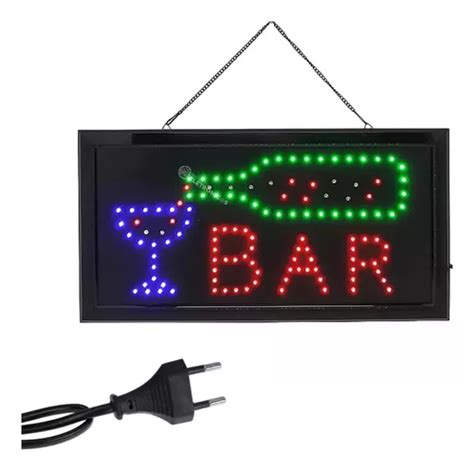 Lelong LE2004 Placa Painel Letreiro Led Luminoso Em Escrita Bar 127V