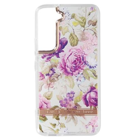 Funda Samsung Galaxy S Trasera R Gida Contorno Silicona Flores Morado