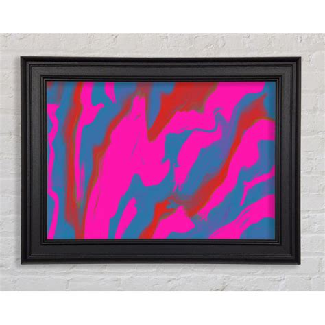 Perspections Gerahmtes Leinwandbild Neon Pink Strikes Wayfair De