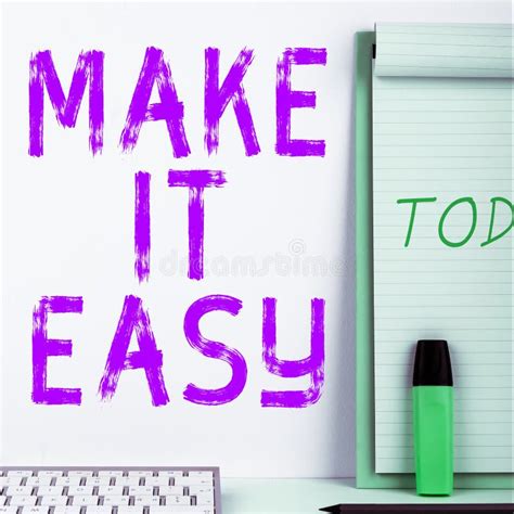 Handwriting Text Make It Easy Business Approach Smart Approach