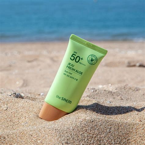 The Saem Jeju Fresh Aloe Sun Gel GlowStation