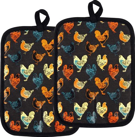 Amazon Leaves Pot Holders For Kitchen Hot Pads Cotton Set Of Heat Resistant For BBQ