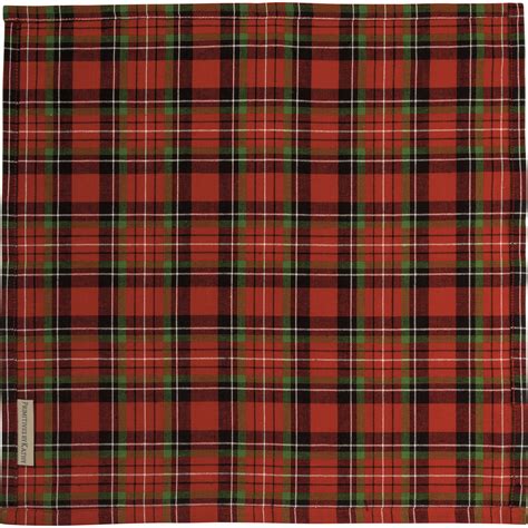 Red Plaid Napkin Primitives By Kathy