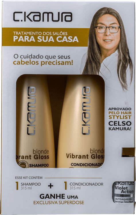 Kit C Kamura Blonde Vibrant Gloss Violet Action Beleza Na Web