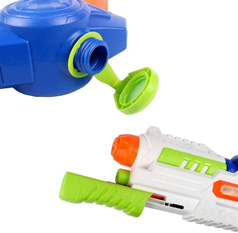 Qs Super Water Gun Soaker Squirt 1200ml Capacity 32ft Long Range Water Blaster Outdoor Beach