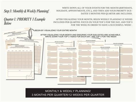 Ultimate 12 Week Year Printable Planner Instant Download & Editable - Etsy