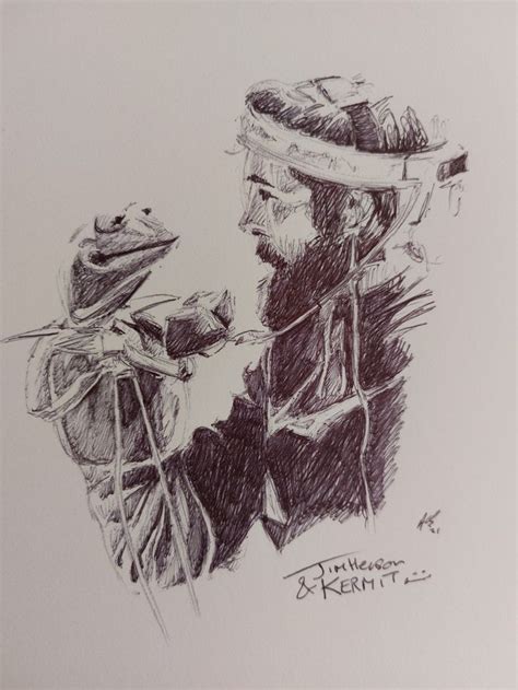 Kermit & Jim Henson | Jim henson, Sketches, Artwork