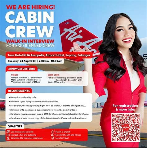 Airasia Experienced Cabin Crew Walk In Interview Klia August 2022 Better Aviation