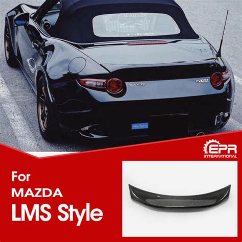 For Mazda Mx5 Miata Nd Rf Lms Style Carbon Fiber Rear Duckbill Spoiler