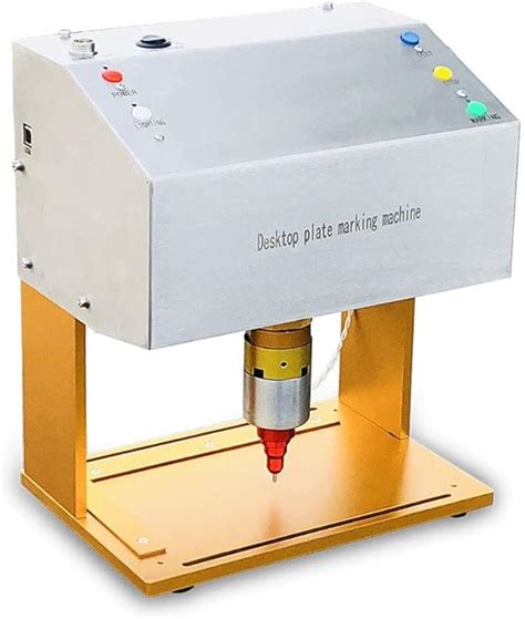 HeatSign Metal Tag Engraving Stamping Machine，HS-DE05 Desktop Electric Nameplate Label Engraver ...