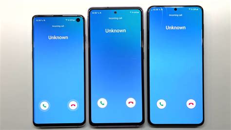 Samsung Galaxy S10 Vs S20 Fe Vs S21 Plus Incoming Call Over The Horizon