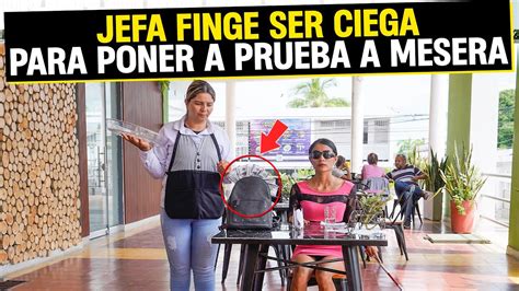 Finge Ser Ciega Para Descubrir La Honestidad De Sus Empleados YouTube