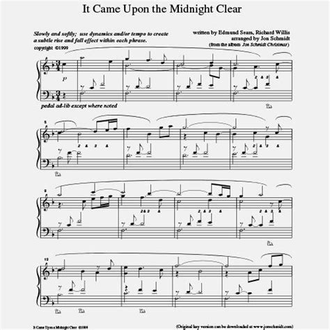 It Came Upon The Midnight Clear (Easy) - PDF – The Piano Guys