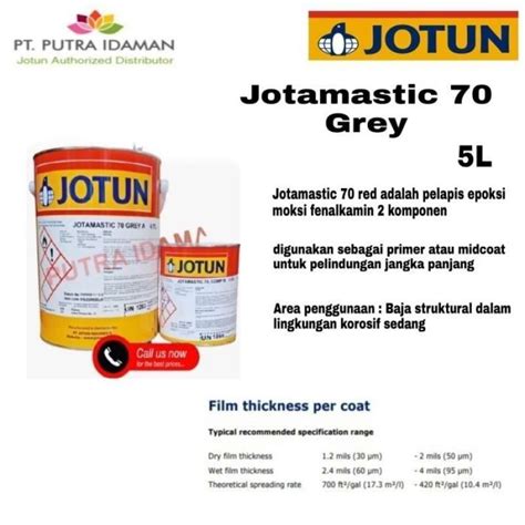 Promo JOTUN CAT EPOXY JOTAMASTIC 70 GREY 5 LITER 2 KOMPONEN CAT