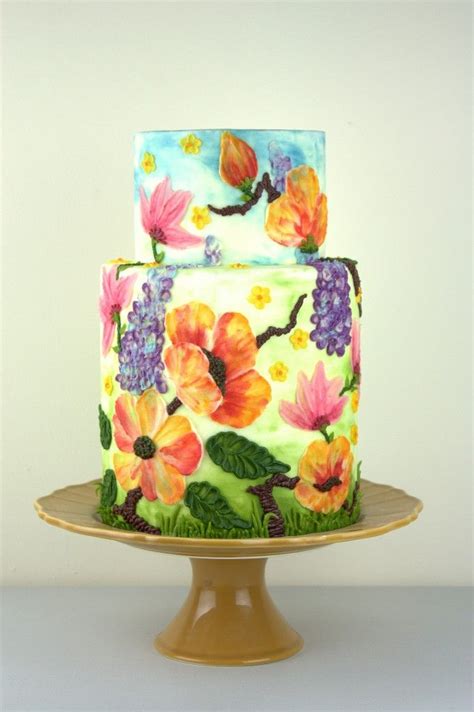 Palette Knife Painting Buttercream Master Class Hand Painted Cakes