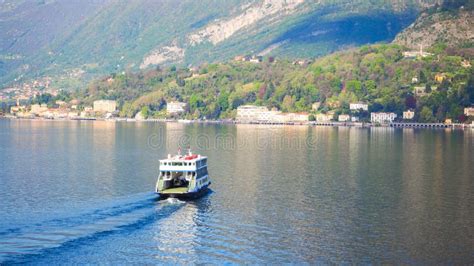 Ferry At Como Lake, Italy, Bellagio, Tremezzo Stock Image - Image of lake, tremezzo: 104374663