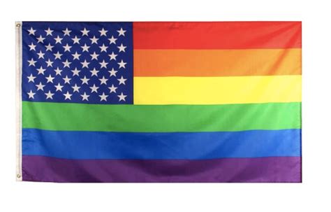 Gay Flag 3 X 5 Polyester Rainbow Flag Lesbian Gay Pride Parade