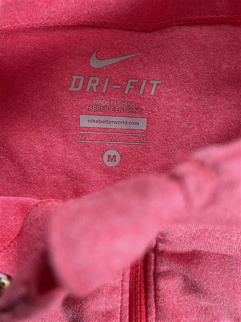 Nike Womens Pink Dri Fit Pullover 12 Zip Size M Long Gem