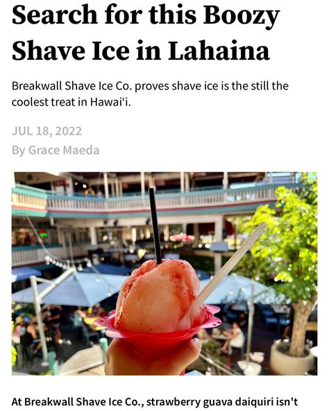 News Down The Hatch And Breakwall Shave Ice Co