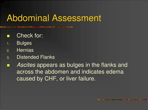 Ppt Abdominal Assessment Powerpoint Presentation Free Download Id