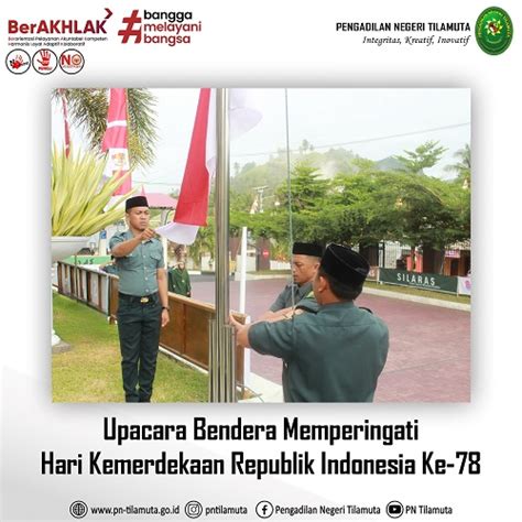 Upacara Bendera Memperingati Hari Kemerdekaan Ke 78 Republik Indonesia