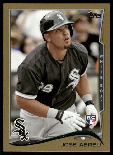 J Jose Abreu Rc Topps Gold Chicago White Sox