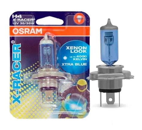 L Mpada Osram Moto Farol H V W X Racer Super Branca L Mpada