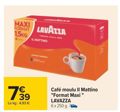 Promo Lavazza Caf Moulu Il Mattino Format Maxi Chez Carrefour