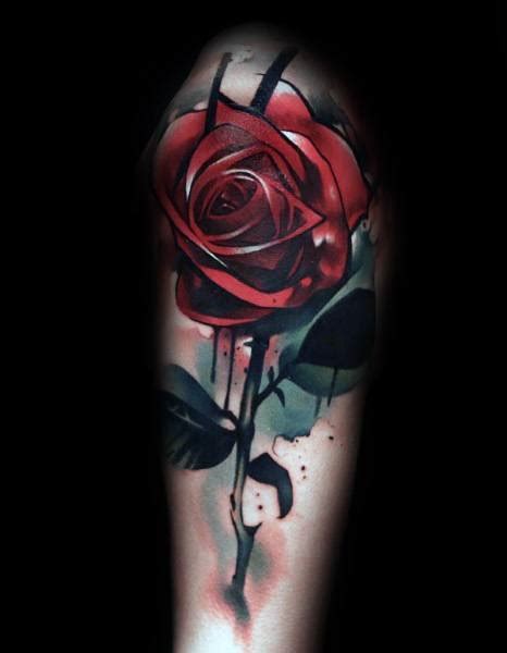 50 Badass Rose Tattoos For Men Flower Design Ideas