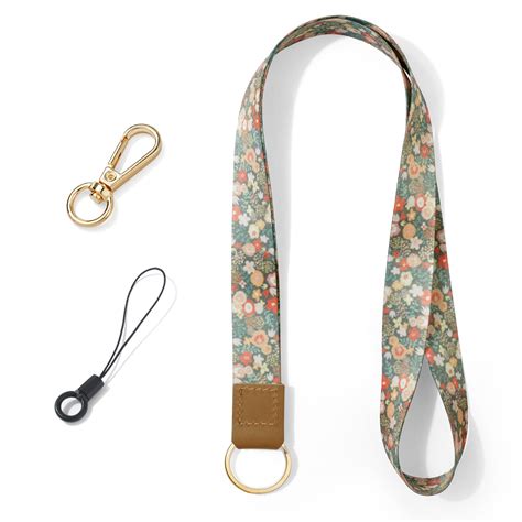 Vicloon Neck Lanyard Wristlet Strap Print Lanyard Neck Strap Keychain