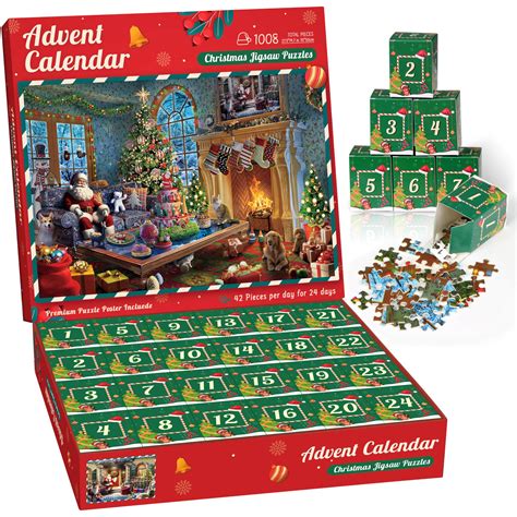 Advent Calendar 2024 Jigsaw Puzzle Santa S Secret House 24 Boxes