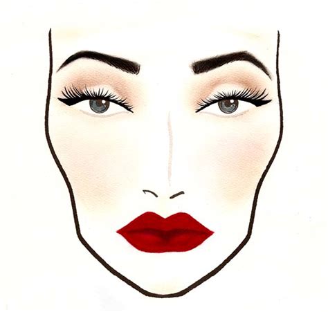 1940s Makeup Face Chart Mugeek Vidalondon